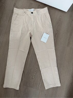 Light Beige Pinstripe Men’s Chino Pants